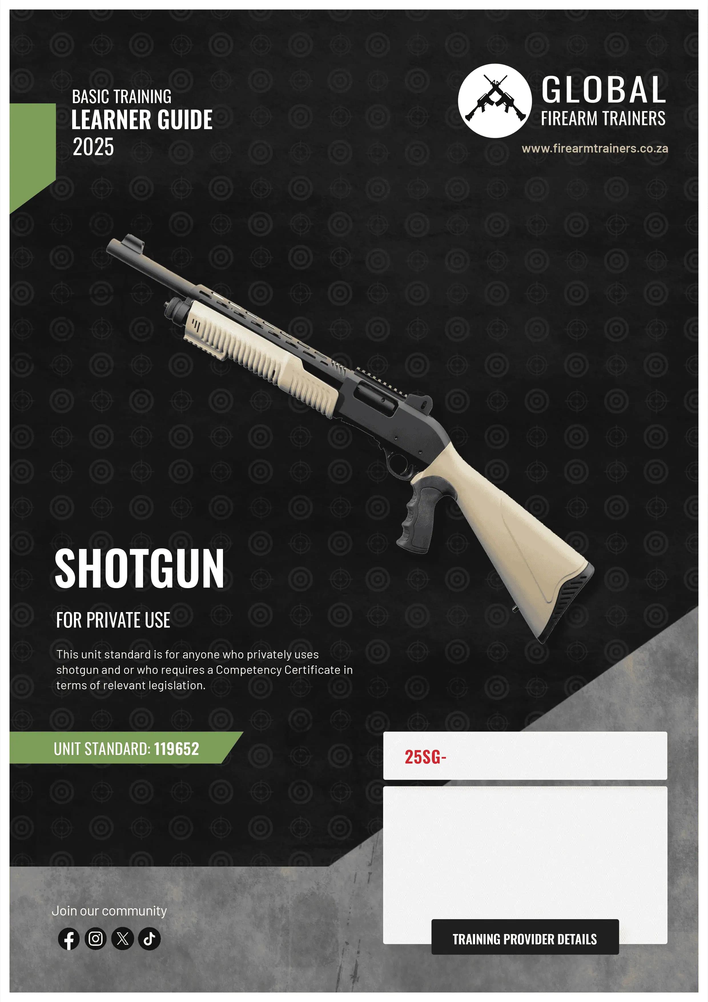 Shotgun learner guide cover
