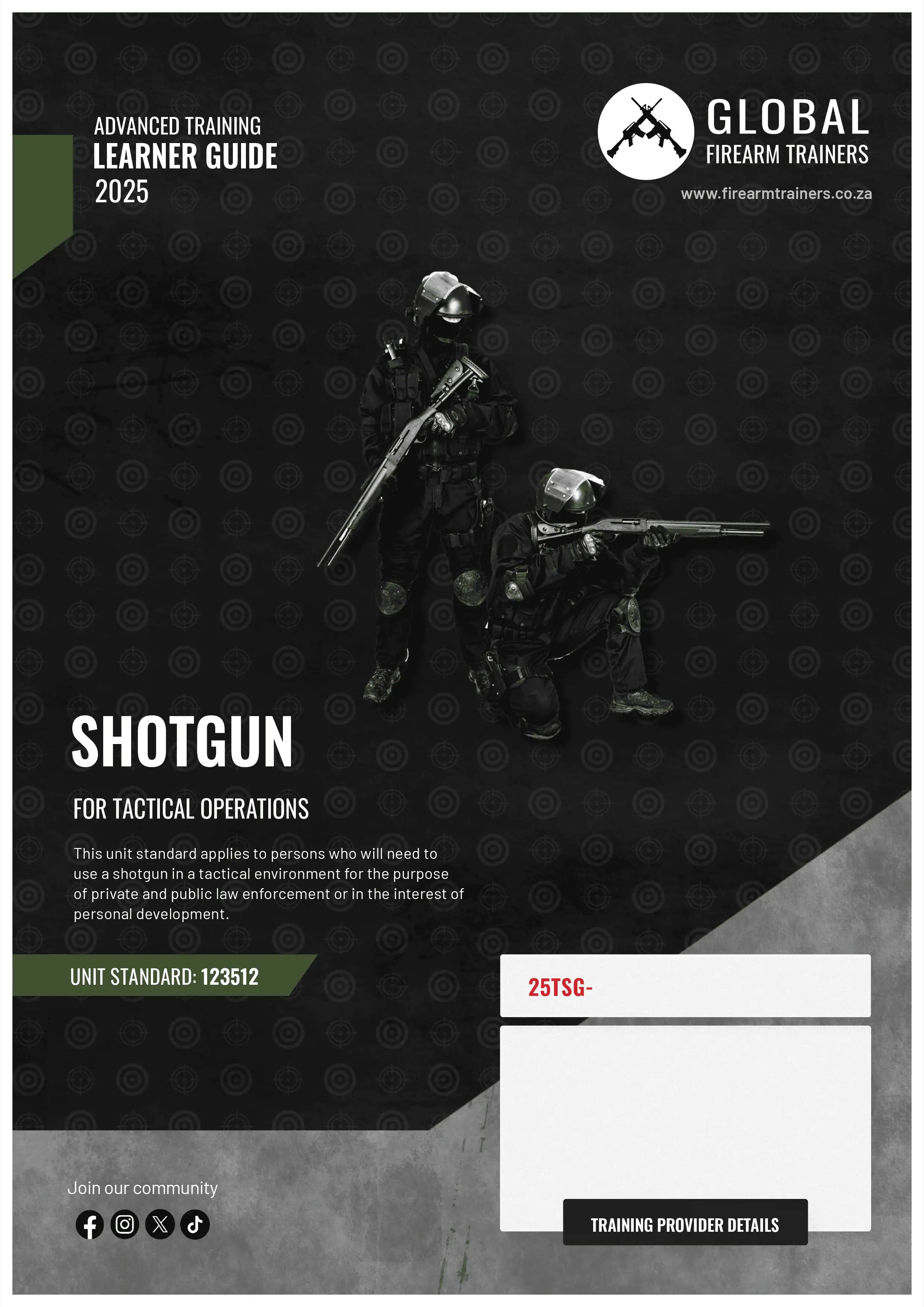 Shotgun learner guide cover