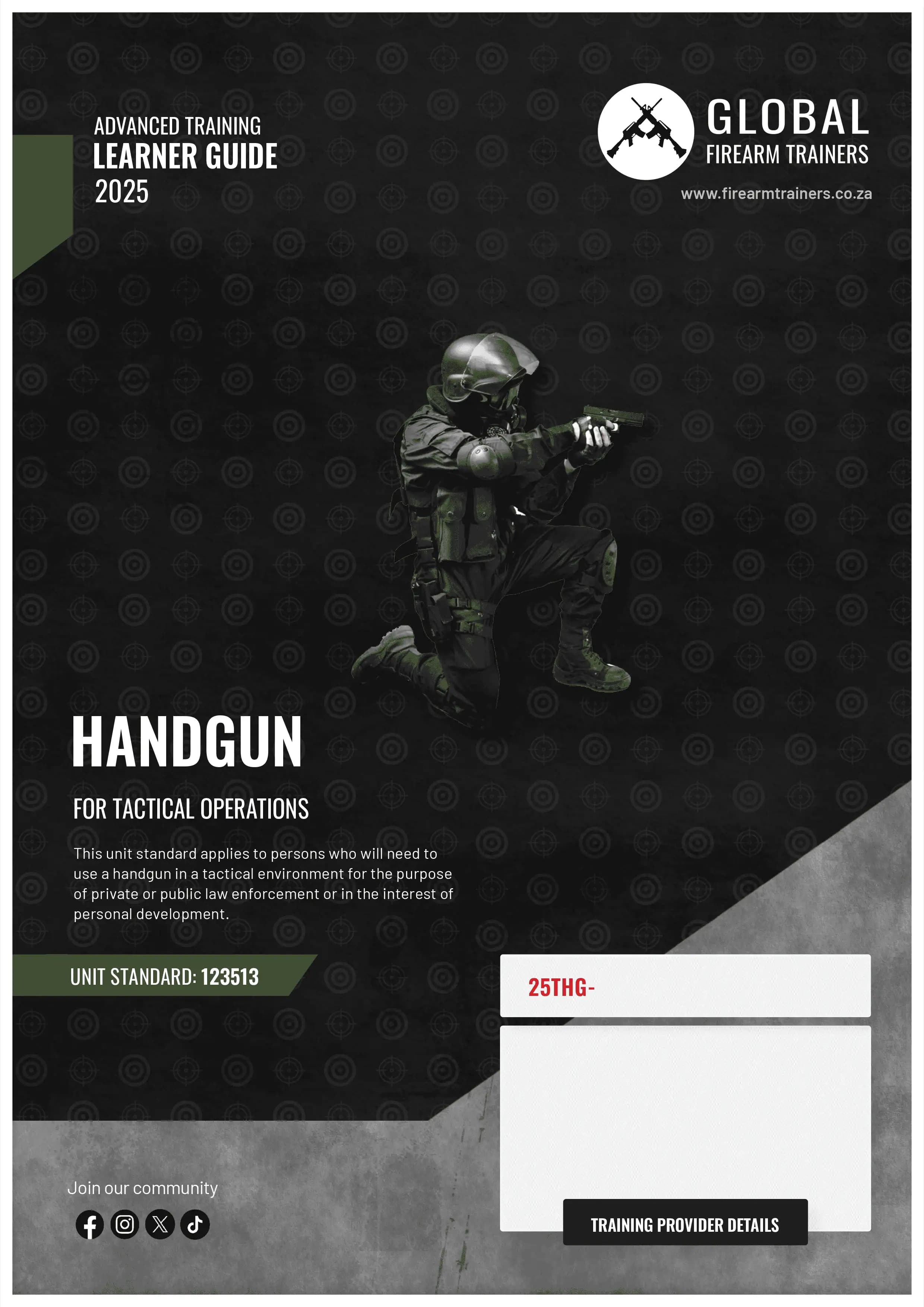 Handgun learner guide cover